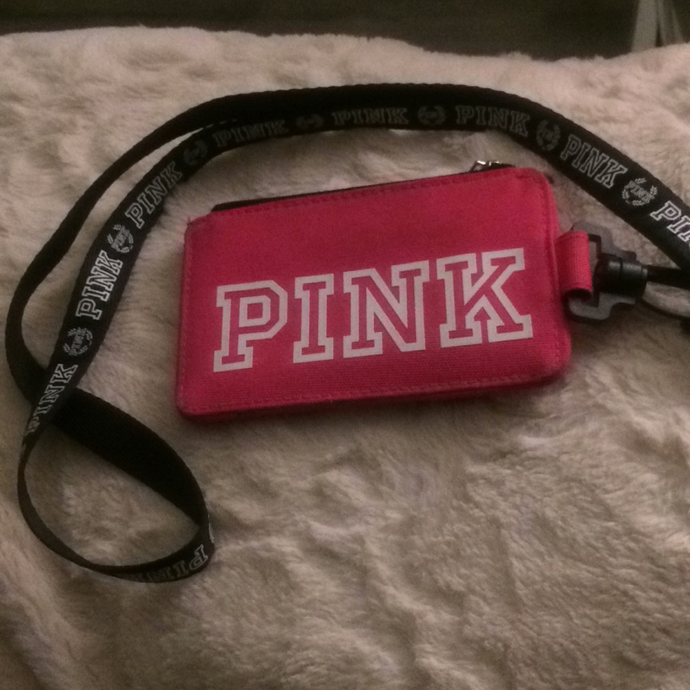 Pink lanyard